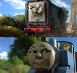 Memed Thomas vs Memed Diesel Meme Template
