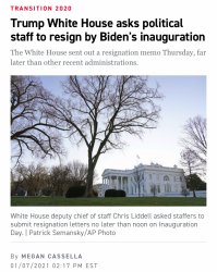 Trump resignation memos Meme Template