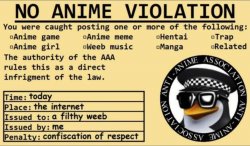 Anti Anime Association Meme Template