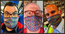 Men masked against airborne virus Meme Template