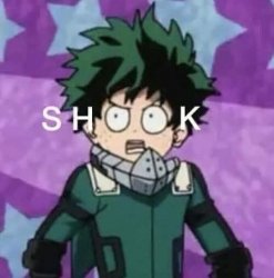 Deku S H O O K Meme Template