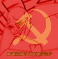 Communist Wheezing Intensifies Meme Template