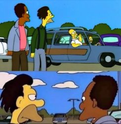 Homer, Lenny and Carl Meme Template