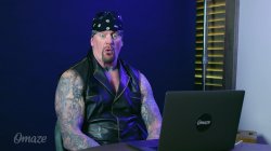 Undertaker Omaze laptop Meme Template