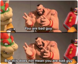 You are bad guy Wreck it Ralph Meme Template