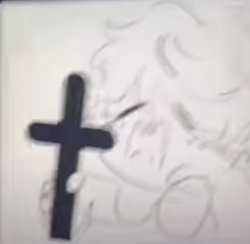 Deku with a cross Meme Template