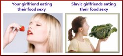 Your girlfriend vs Slavic girlfriend Meme Template