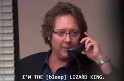 Robert California I'm the [bleep] Lizard King Meme Template