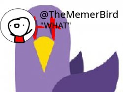 TheMemerBird announcement template Meme Template