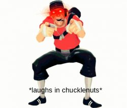 Laughs in chucklenuts Meme Template
