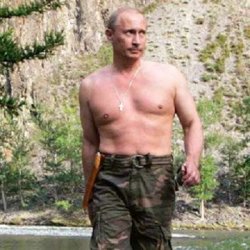 Putin shirtless Meme Template