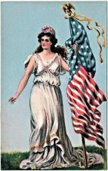 Lady Liberty Vintage Meme Template