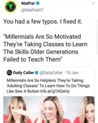 Millennials life skills Meme Template