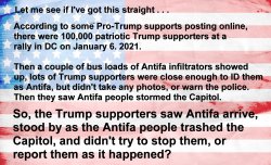 Trump riot antifa theory Meme Template