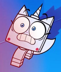 Scared Unikitty Meme Template