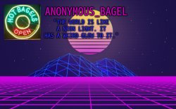 Announcement Thingy (Vaporwave) Meme Template