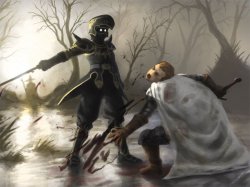 Black knight killing knight Meme Template