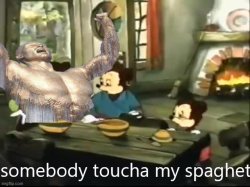 Nooo my spaghet Meme Template