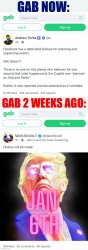 Gab hypocrisy Meme Template