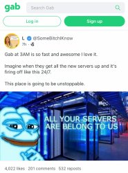 Gab servers Meme Template