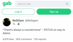 Gab Trump counter-move Meme Template