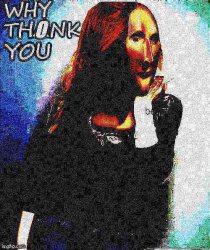 Kylie why thonk you deep-fried 2 Meme Template