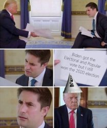 Trump I Won The Election Dunce Meme Template