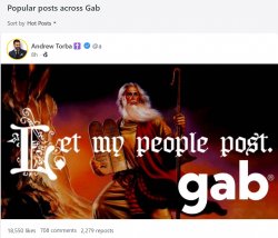 Gab let my people post Meme Template