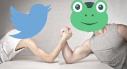 Gab vs. Twitter Meme Template