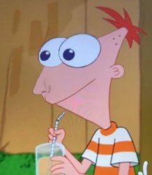 Phineas with a nose Meme Template