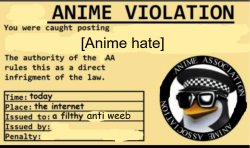 anime violation Meme Template