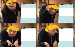 gru's plan but he's trump Meme Template