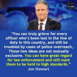 Jon Stewart quote police officers Meme Template