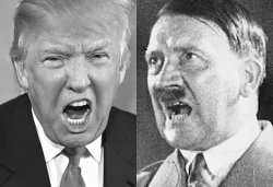 Trump Hitler scream Meme Template