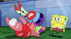 Krabs choking Patrick Meme Template