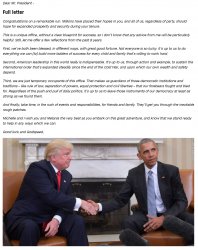Obama letter to Trump inauguration Meme Template