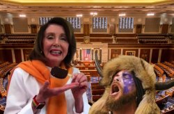Pelosi Ice Cream give away Meme Template