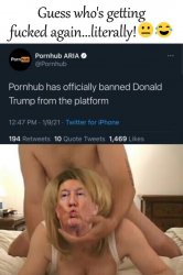 Trump Got Fucked Pornhub Meme Template