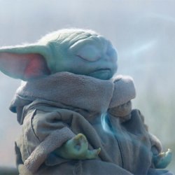 Baby Yoda meditating Meme Template