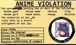 better anime violation Meme Template