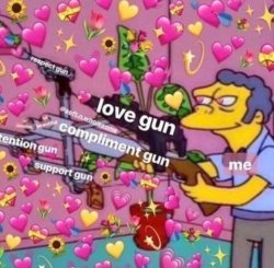 Compliment gun Meme Template