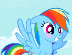 Amusy Blushed Rainbow Dash (MLP) Meme Template