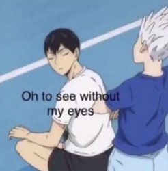 Oh to see without my eyes Meme Template