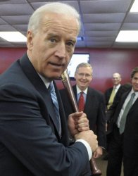 Biden with Bat Meme Template