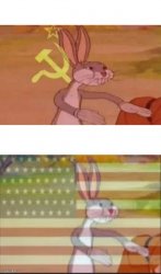 Bugs bunny communist and us Meme Template