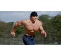 Arnold running Meme Template