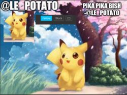 @le_potato announcement Meme Template