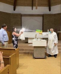 Baptism during Covid Meme Template