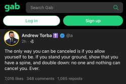 Gab cancelled Meme Template