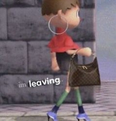 I ' m l e a v i n g ~ Meme Template